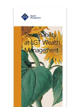 Sustainability at LGT Wealth Management brochure