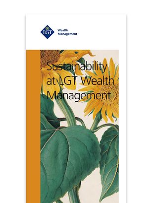 Sustainability at LGT Wealth Management brochure