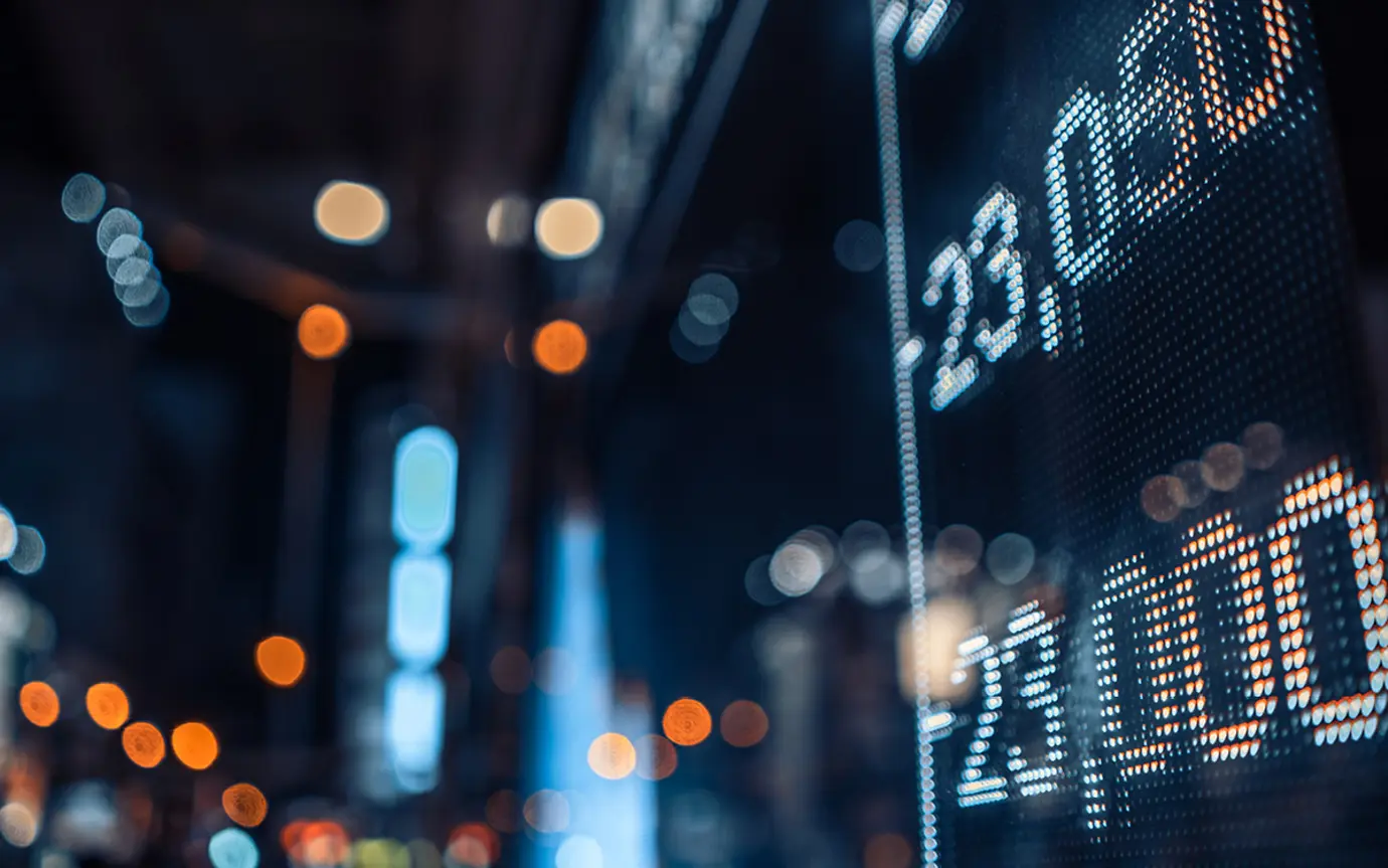 Finance image with numbers