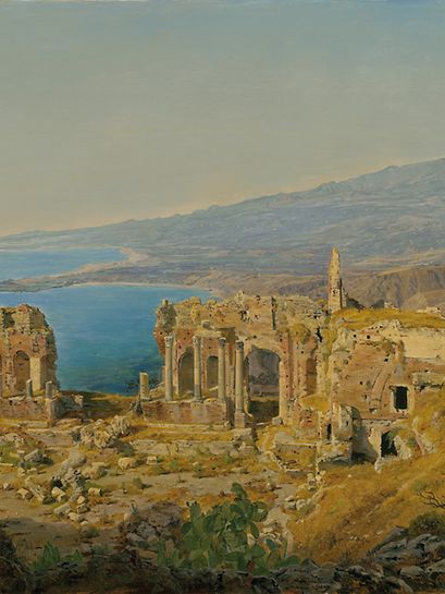 Painting of Greek theatre