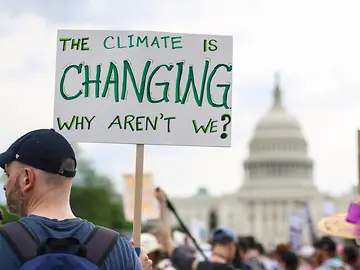 climate action protest poster