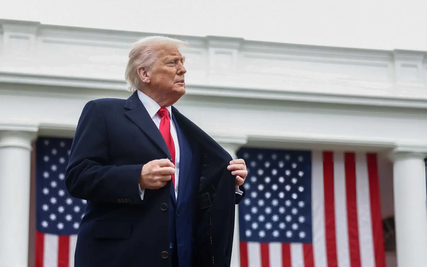 President Donal Trump during tariff announcements 