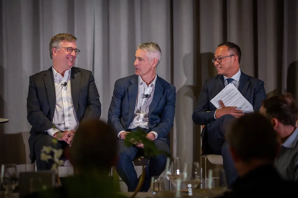 Mark Burgess and Juan Delgado-Moreira debated whether public of private markets would outperform in 2024