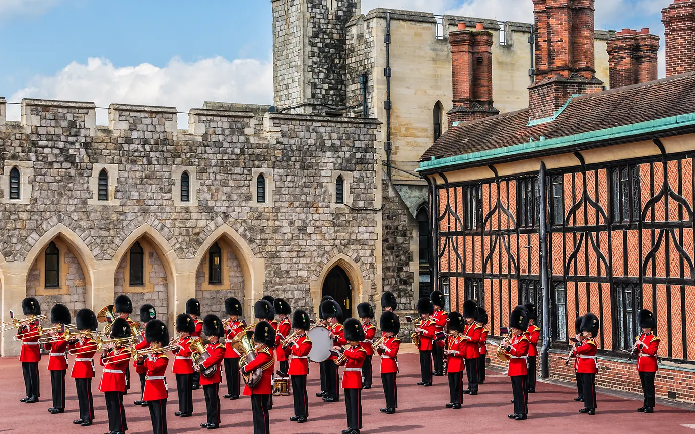 Changing of the Guard ceremony at Windsor Castle