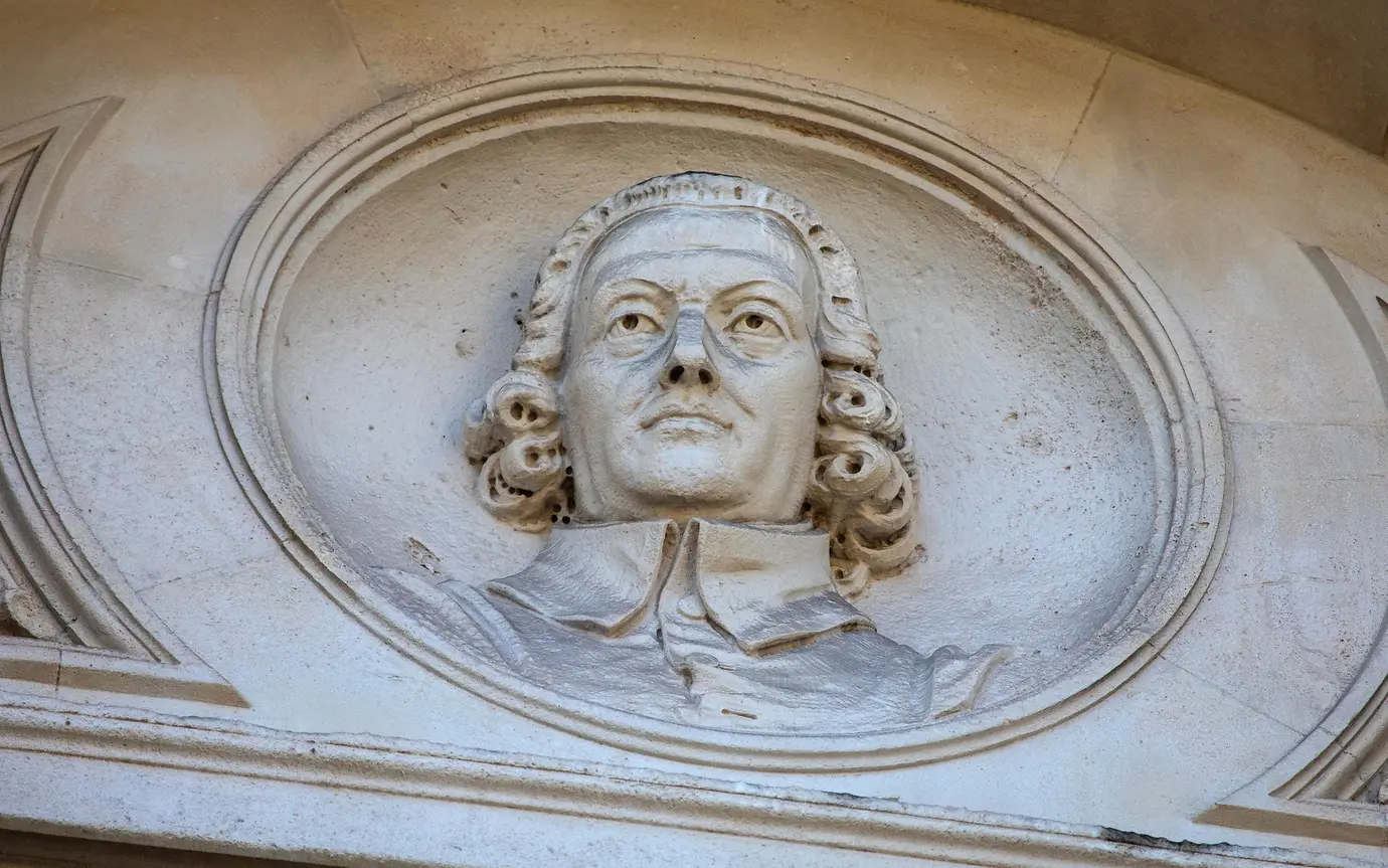 Sculpture of Adam Smith, Scottish economist and philosopher 
