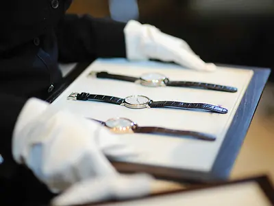 Watches for sale in luxury shop