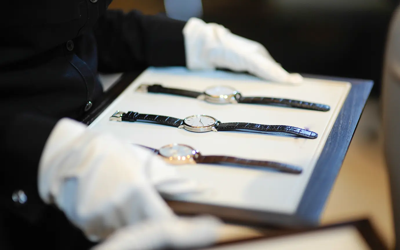 Watches for sale in luxury shop