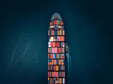 Cargo container ship