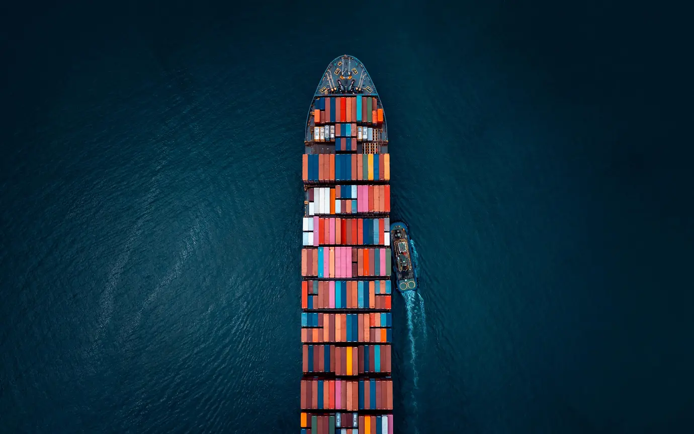 Cargo container ship