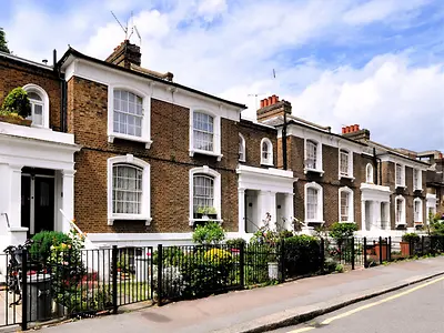 Street of houses in london borough